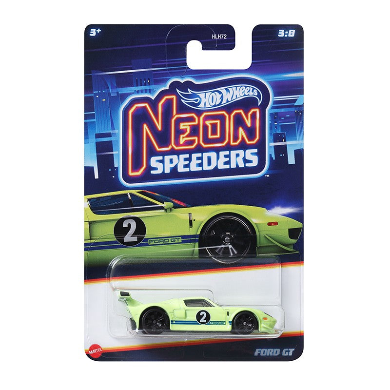 Hot Wheels Neon Speeders Series 8 Diecast Car Set 1/64 Scale Models Mazda RX-7 Datsun 510 B C D HLH72 Collectible Toy Xmas Gifts