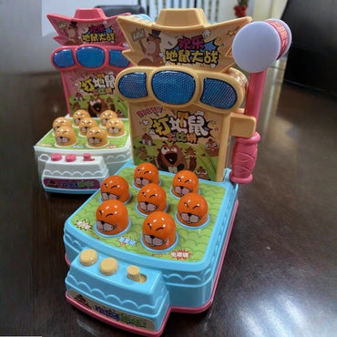 2025 New whack-a-mole electric toy baby early education enlightenment game console children interactive knock knock music toys