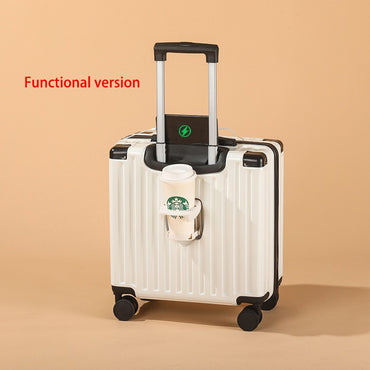 Mala de Bordo Pequena de 18 Polegadas ABS com Múltiplos Compartimentos e Divisória para Molhados e Secos para Viagens a Negócios e Viagens Curtas
