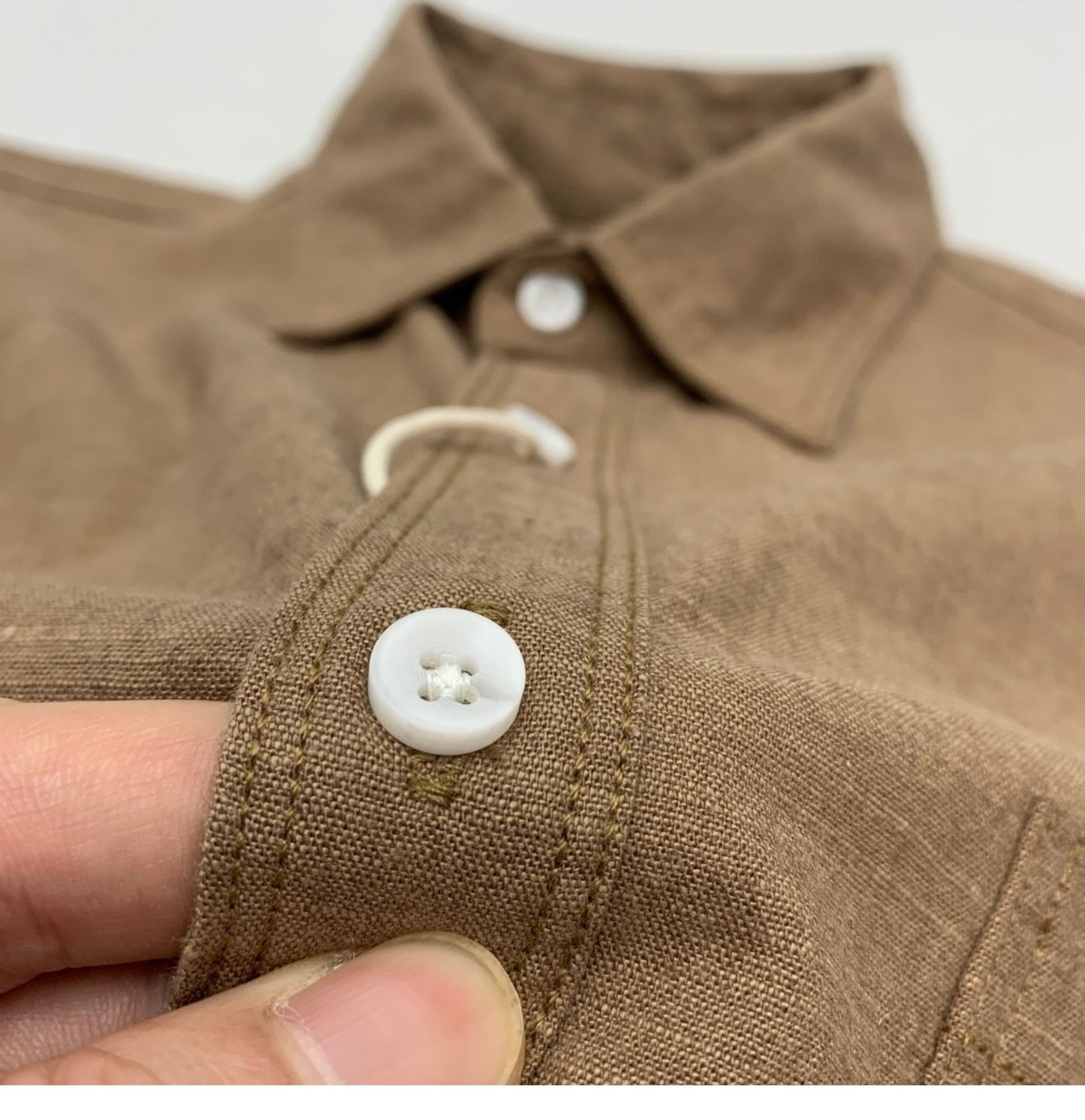 Sold Color Mens Cotton Linen Shirts Harajuku Casual Simple Comfortable Long Sleeve Loose Buttons Blouses Shirt With Chest Pocket