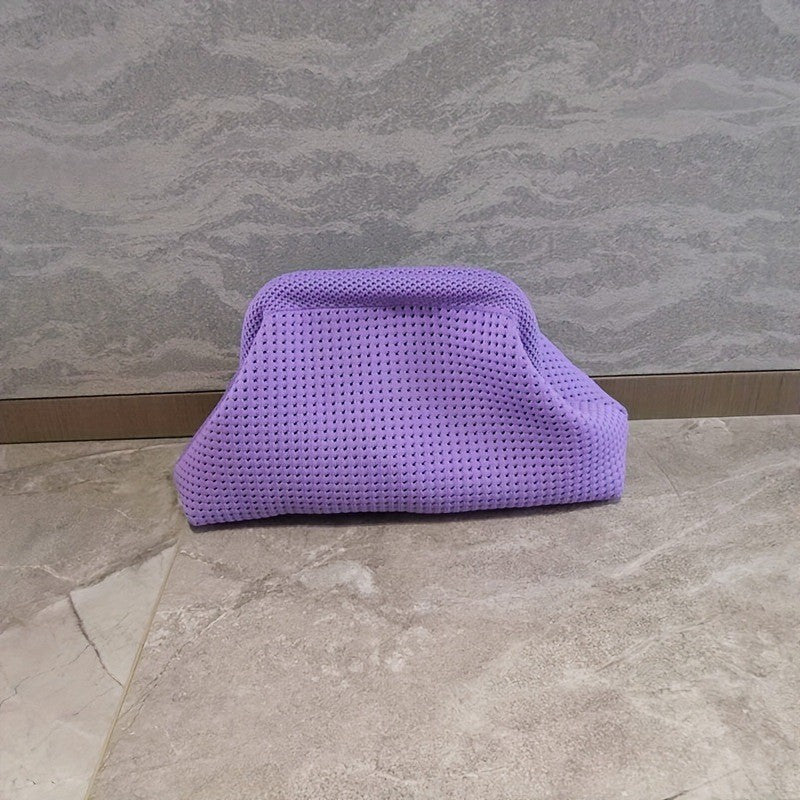 Storage Bag Polyester Summer Beach Clutch Bag Soft Elastic Small Crochet Handbag Breathable Large Capacity Purse Party ?????