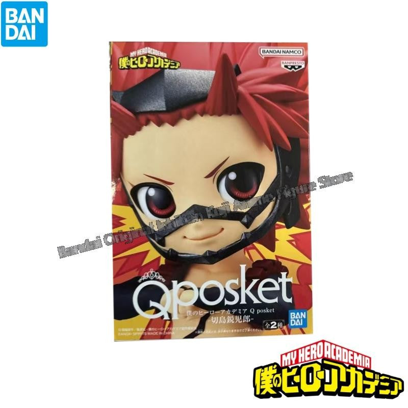 Bandai Em Estoque Caixa Original My Hero Academia Kirishima Eijiro Qposket Personagens de Anime Modelo Original Garage Kit Action Figure
