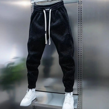 Spring And Autumn Men Harem Pants Zebra Striped Trousers Sport Clothing Cargo Sweatpants Brushed Loose Waist Versatile Pants