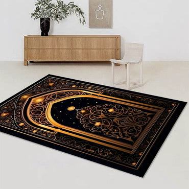 Islamic Muslim Carpet for Living Room Bedroom Bedside Floor Mat Home Lounge Decoration Absorbent Anti-Slip Doormat Prayer Rugs