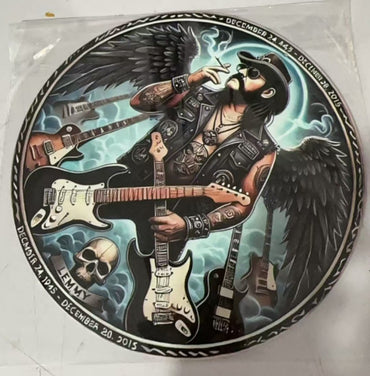 2D flat 1pc About Motorcycle themed decorative round metal painting, suitable for garage, man cave, motorcycle club, metal wa