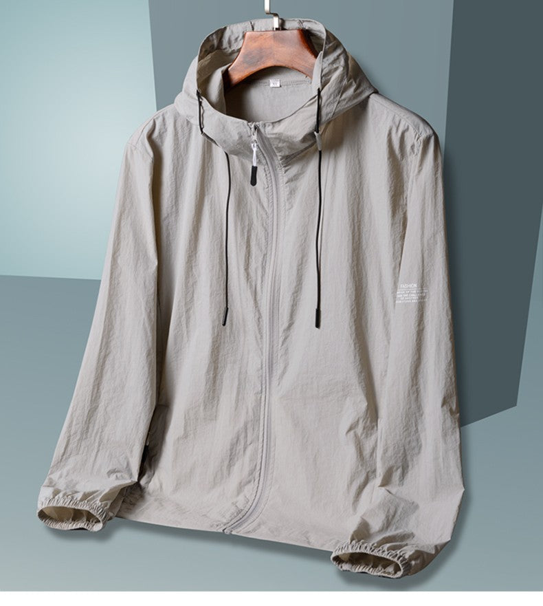 2025 Summer Hooded Jacket Men Women Sun Protection Clothing Fishing Hunting Clothes Quick Dry Skin Windbreaker