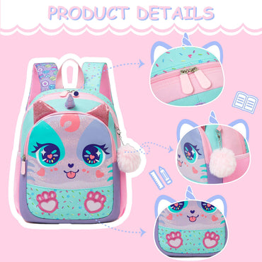 13‘’ Backpack for Girls Kindergarten Bag Sequins Kindergarten Primary School Backpack Girl School Bag