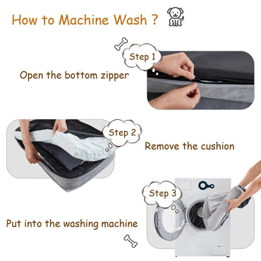 Tapete de dormir para cães de médio e grande porte Cama para cães quadrada Sofá para animais de estimação com espuma viscoelástica Almofada espessa e quente de inverno para cães Capa removível