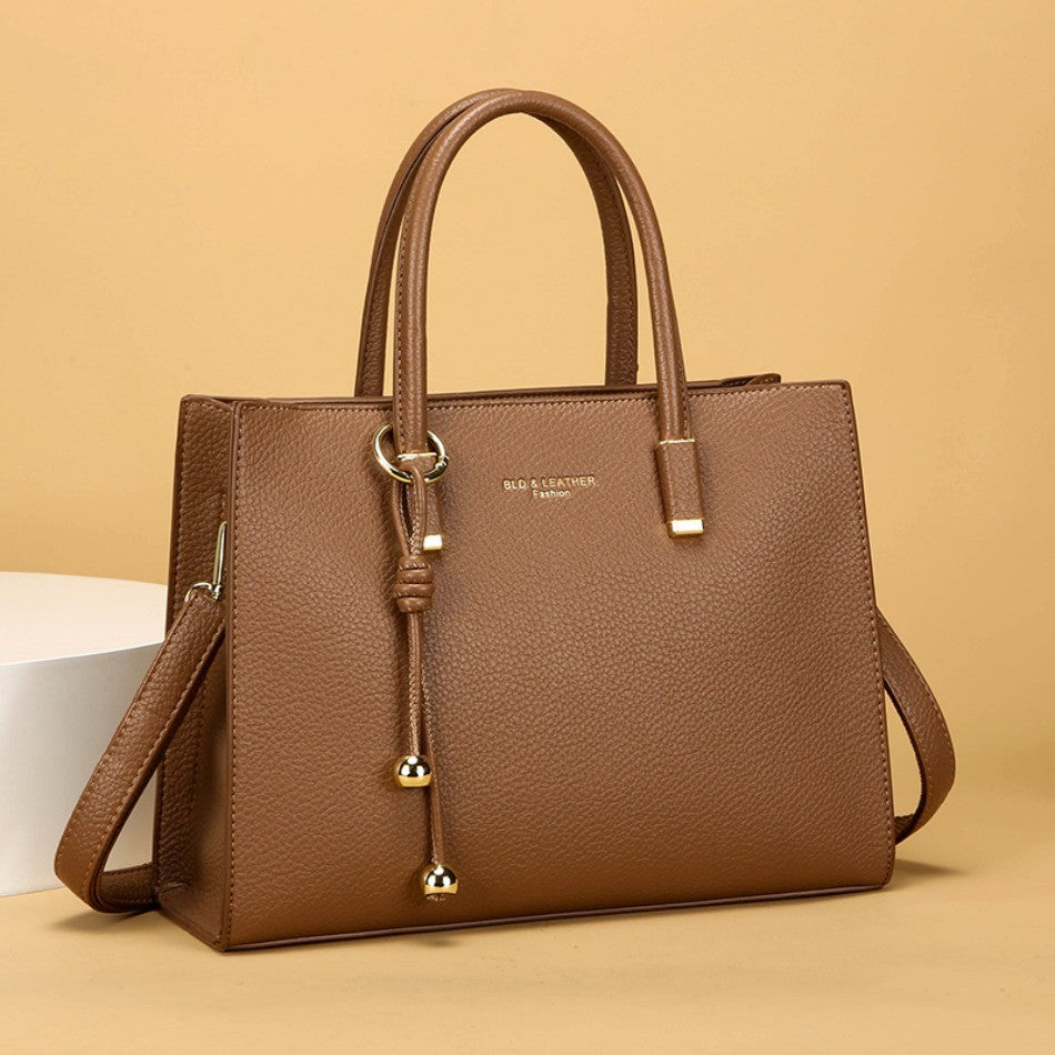 Genuine Brand Top Quality Pu Leather Handbag Women's Tote Messenger Sac Designer Large Capacity 3 Levels Shoulder Crossbody Bags