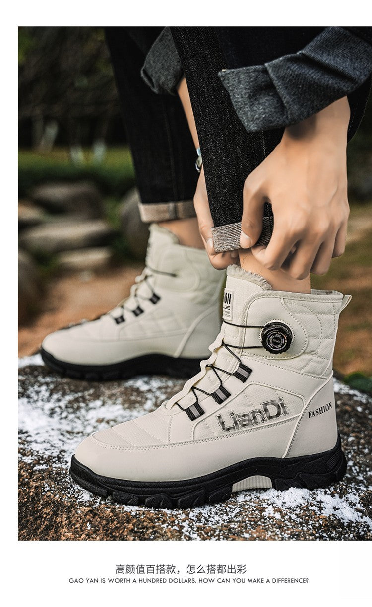 Men Top Quality Casual Snow Boots Waterproof Warm Winter Shoes Men Hiking Boots Outdoor Mountain Climbing Sneaker Man Trekking