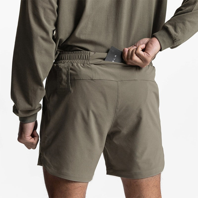 Summer New Gym Jogging Exercise Shorts Men's Sports Fitness Quick-drying Multiple pockets Running Shorts Men Casual Shorts