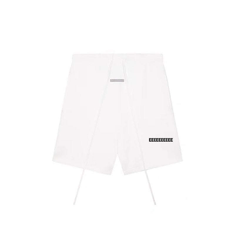 Luxury Men's Casual Shorts Reflective Letter Logo Designer Brand Cotton Shorts