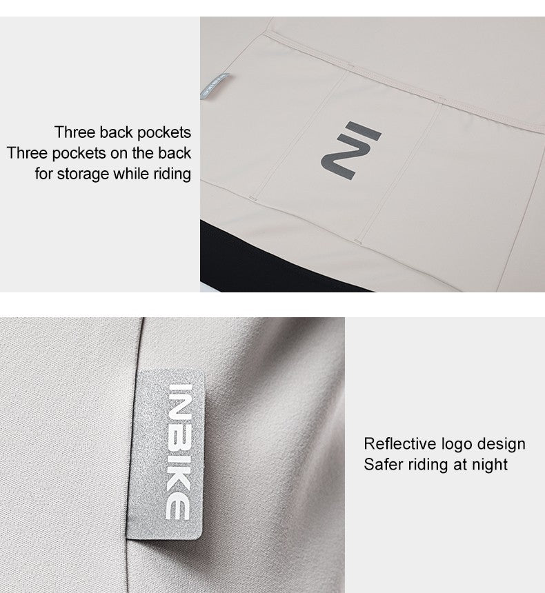 INBIKE Women's Thermal Cycling Jacket Winter Warm Fleece Bicycle Riding Sportswear Windproof Long Sleeve Reflective Outdoor Wear