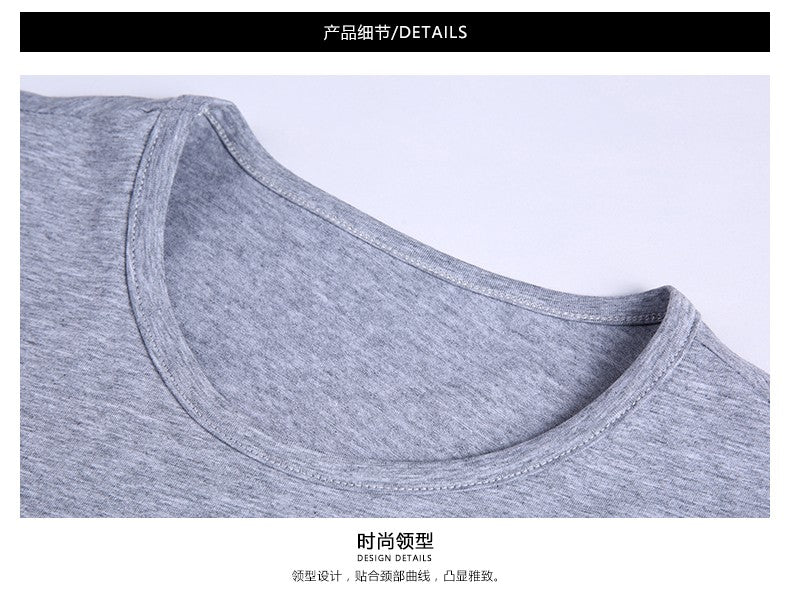 2025 New Summer Brand Tops Round Neck t Shirt For Men 95% Cotton 5% Spandex Plain Bulk Short Sleeve Casual Fashion Mens Clothes