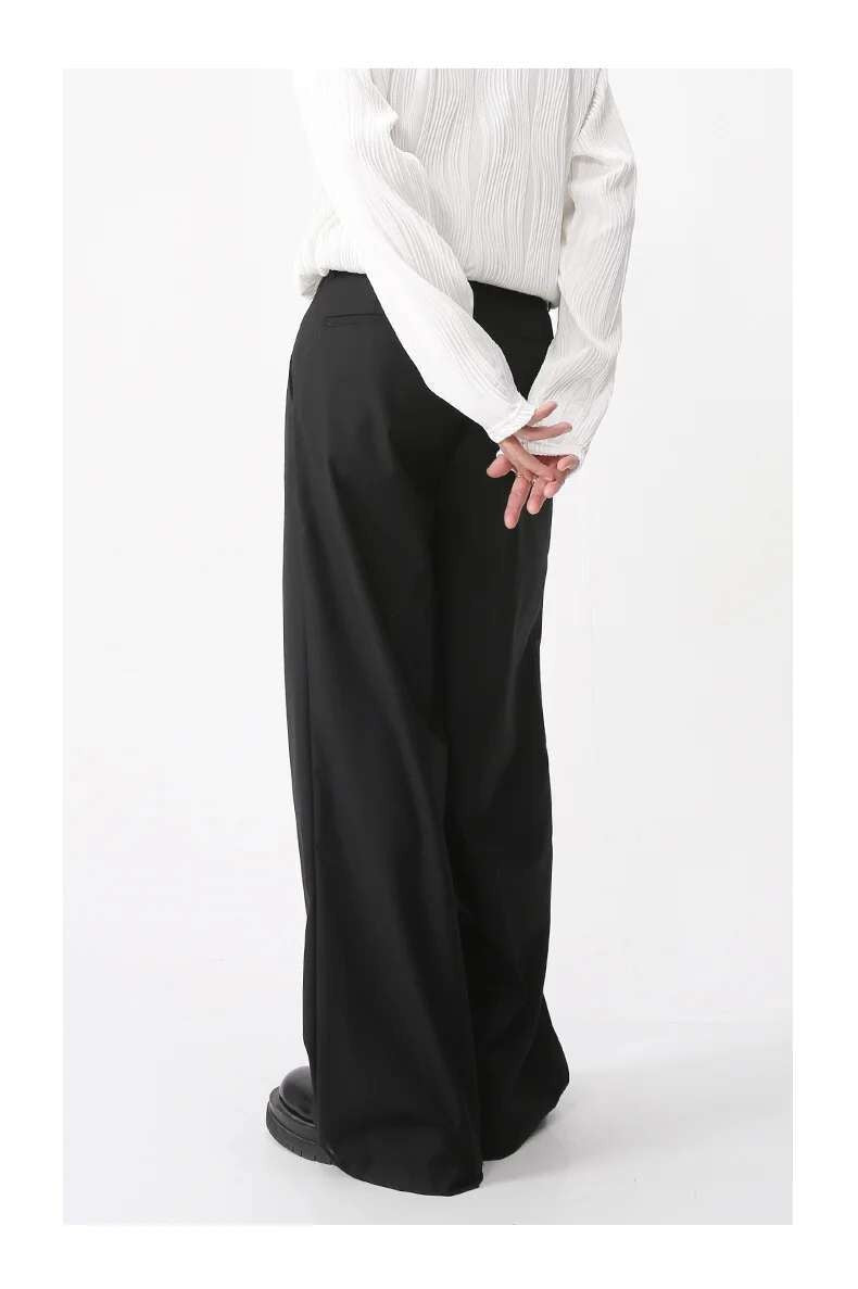 IEFB Men's Wear Spring New Suit Pants Loose Straight Korean Fashion Simple Solid Color Male Casual Trousers Wide Leg 9A6959