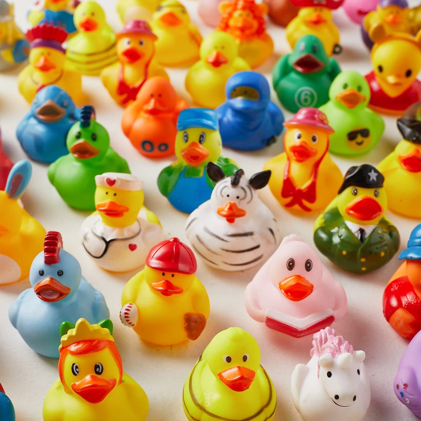50/100/150pcs Rubber Duck for Jeeps Ducking 2" Bulk Floater Duck for Kids - Baby Bath Toy Assortment - Party Favors, Birthdays,