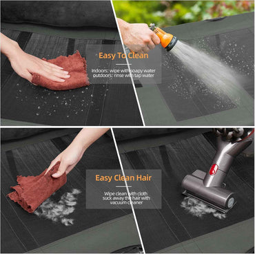Cama Elevada para Cães ao Ar Livre, Cama de Descanso Refrescante e Elevada para Animais de Estimação, Cama de Acampamento com Tela de Malha e Almofada Removível