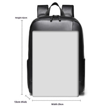 Fashionable and simple backpack, men's business laptop bag, large capacity, splash-proof, suitable for daily commuting, travel