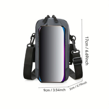 1pc Lightweight Multi-functional Satchel Bag for Men Women, Sport Running Bag for Coins Keys Cards Phone