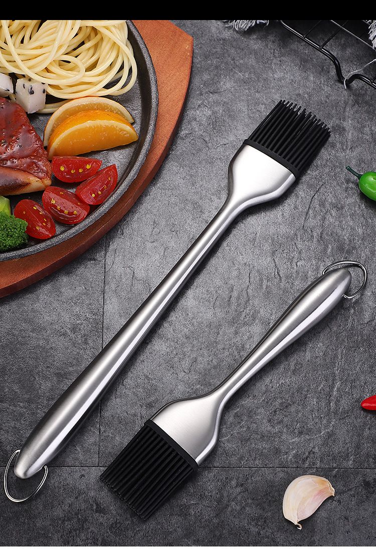 Kitchen Oil Brush Silicone Brush BBQ Grill Oil Sauce Butter Basting Brush Barbecue Cooking Brush Kitchen BBQ Accessories