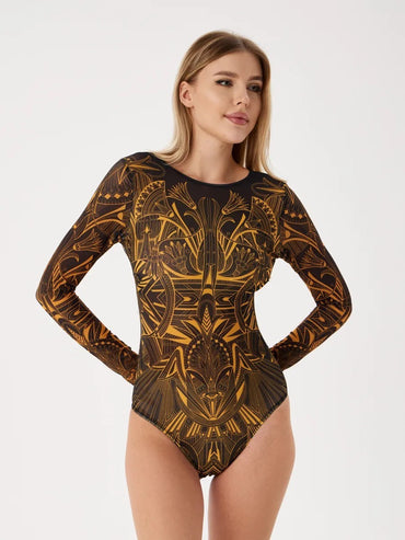 2025 New One Piece Printed Swimsuit Bikini Long Sleeved Swimsuit Bikini Set High Waist Bikinis Swimwear Beach Swimsuit Swimwear