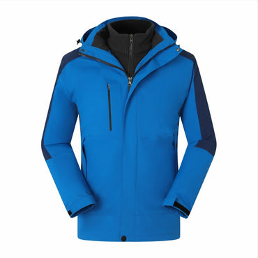 Customized Windbreaker printing free logo image picture thick fleece lined jackets outdoor sportswear windproof coat team clothi