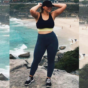 "Women's Plus Size High-Waisted Yoga Leggings with Pockets | Tummy Control Hip-Hugging Workout Solid Colors Tights for Gym