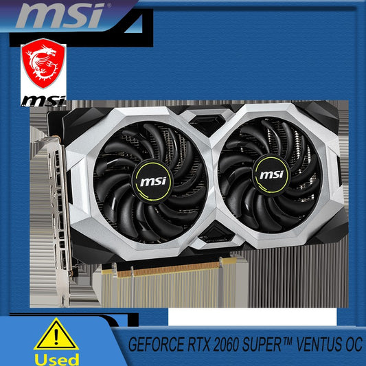 MSI GeForce RTX 2060 SUPER VENTUS OC GDDR6 256Bit 8Pin 8G Graphic Card