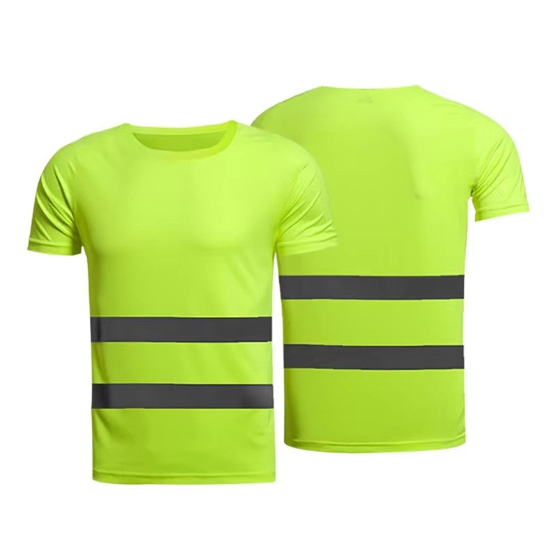 Striped Solid Plain T-shirt 3D Printing Fake Workwear T Shirt Men Round Neck Short Sleeves Sports Running Summer Cosplay Tee
