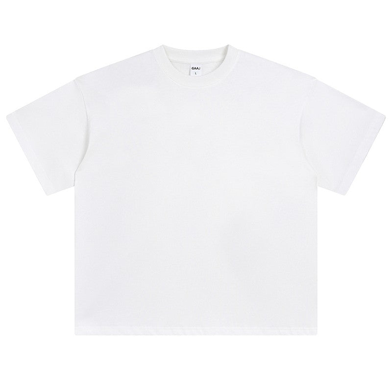100 Heavy Weight Cotton T shirt For Men Women Short Sleeve Plain Tops Solid Oversized Tee Shirts Quality Clothing 8.8oz 250gsm