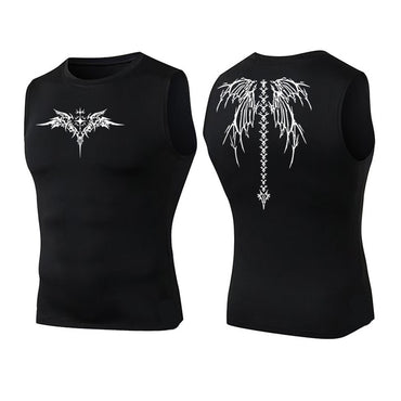 Ionic Shaping Vest For Men Ice-Silk Slimming Vest Body Shaper Compression Shirts Tank Top Tummy Control Sleeveles Fitness Shirts