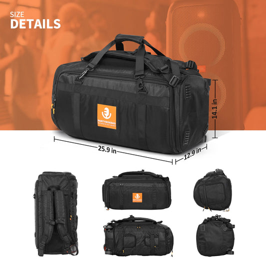 Portable Speaker Dust Case With Mic Pocket Party Travel Multifunctional Backpack For JBL Partybox Stage 320 Speaker Storage Bag