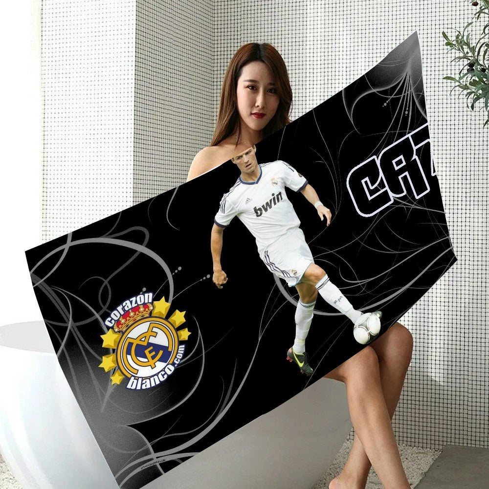 Cristiano Ronaldo Spa Personal Care Beach Towel For Bath Towels Bathroom Set Accessories Sauna Turban for Hair Drying Large Home