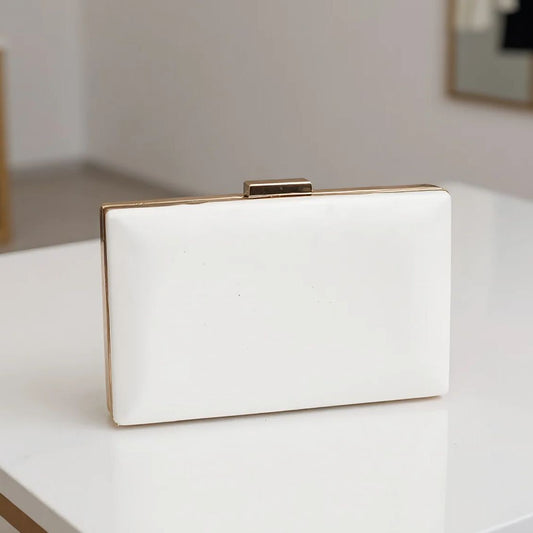 PU Fashion Female Evening Bags Golden Luxury Small Clutch Chain Shoulder Flap Design Handbags Purse