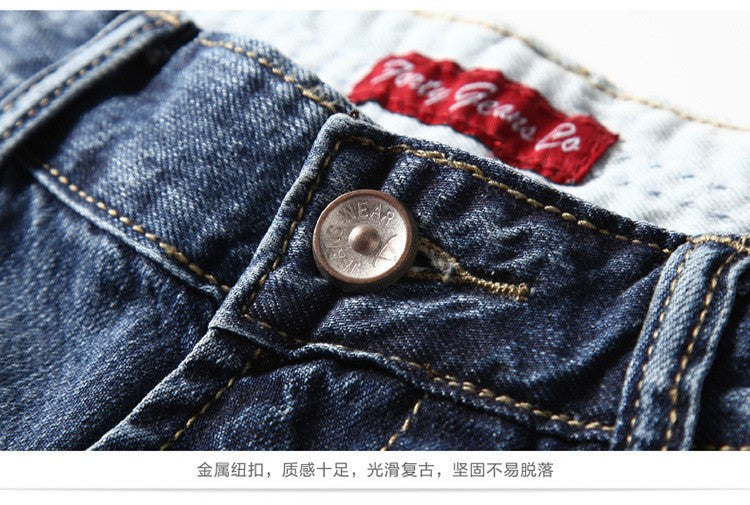 Men Gray Denim Shorts Jeans Pants Good Quality Men Cotton Knee Length Short Jeans New Summer Male Large Size Denim Shorts 42