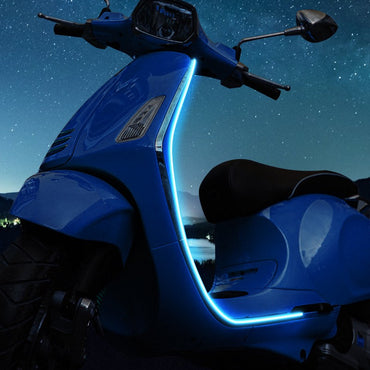 BLALION 12V Motorcycle LED Ambient Decorative Strip Light Car DRL Styling Flexible Atmosphere Lights APP Control Waterproof Lamp