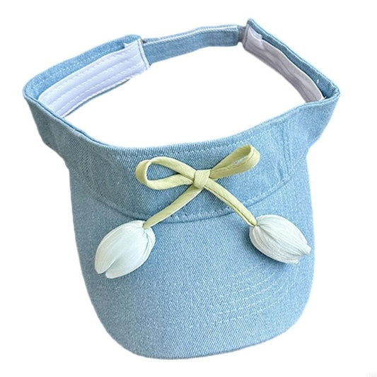 Women Casual Summer Sun Hat Adjustable and Breathable Hollow Top Outdoor Caps