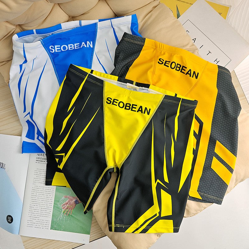 SEOBEAN Men's Low-Waist Boxer Shorts Swimming Trunks Hot Spring Pants Men's Swimsuit Comfortable Briefs Water Sports Gear