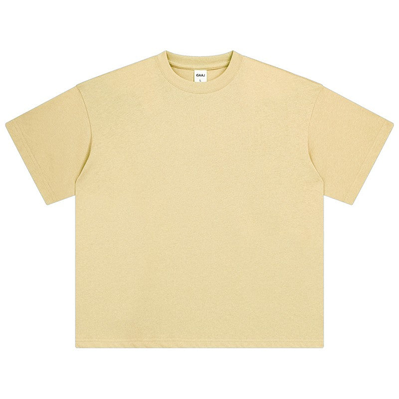100 Heavy Weight Cotton T shirt For Men Women Short Sleeve Plain Tops Solid Oversized Tee Shirts Quality Clothing 8.8oz 250gsm