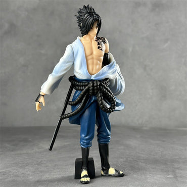 Bandai Naruto Figurine Charmander Sasuke Shippuden Thousand Birds Uchiha Sasuke Anime Figurine Model Room Desktop Ornament Gift