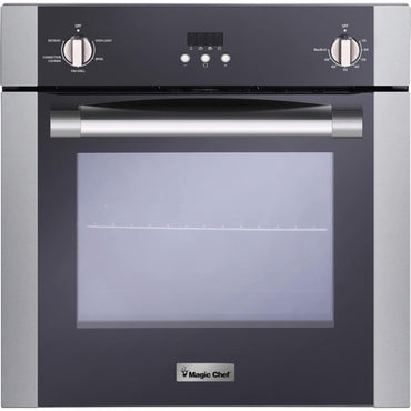 Magic Chef 24-Inch Built-In Electric Single Wall Oven, Stainless Steel, 2.2 Cu. Ft. - Kitchen Appliance with Programmable