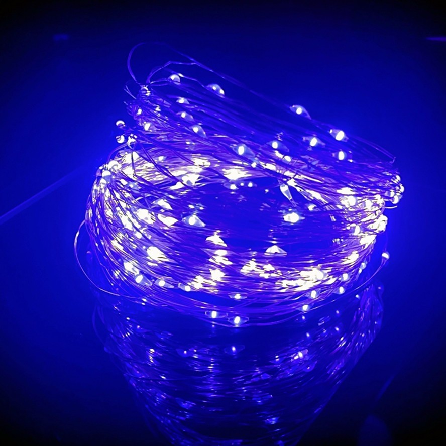 With Battery LED String Lights Copper Silver Wire Garland Light Fairy Lights Party Decoration for Christmas Wedding 1/2/3M