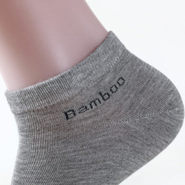 10 Pairs / Pack Men's Bamboo Fiber Socks Short High Quality New Casual Breatheable Anti-Bacterial Man Ankle Socks Men