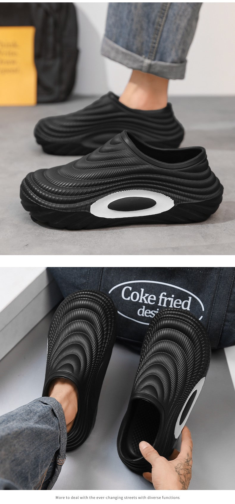 Baotou Slippers for Men 2025 New Model Non-Slip Anti-Odor Sports Outdoor Waterproof Sandals Kitchen Work Shoes