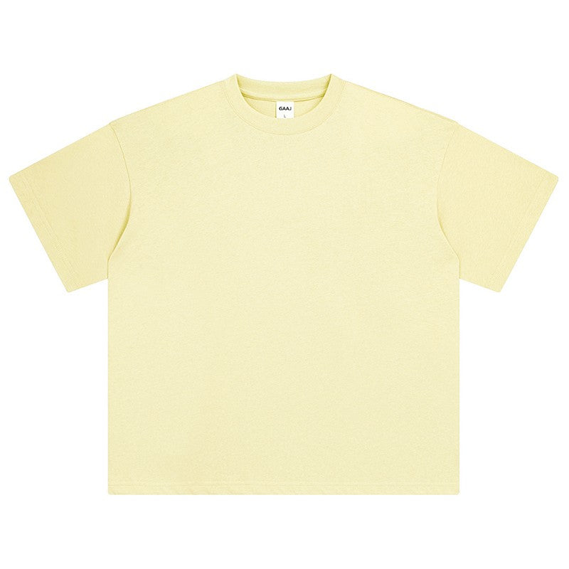 100 Heavy Weight Cotton T shirt For Men Women,Short Sleeve Plain Tops,Solid Oversized Tee Shirts,Quality Clothing 6.8oz 230gsm