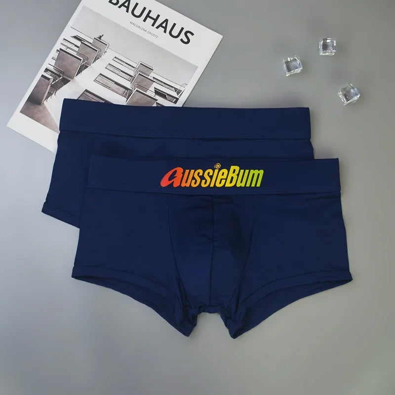 Men's underwear with milk silk comfortable sports boxer aussiebum-m218 bag
