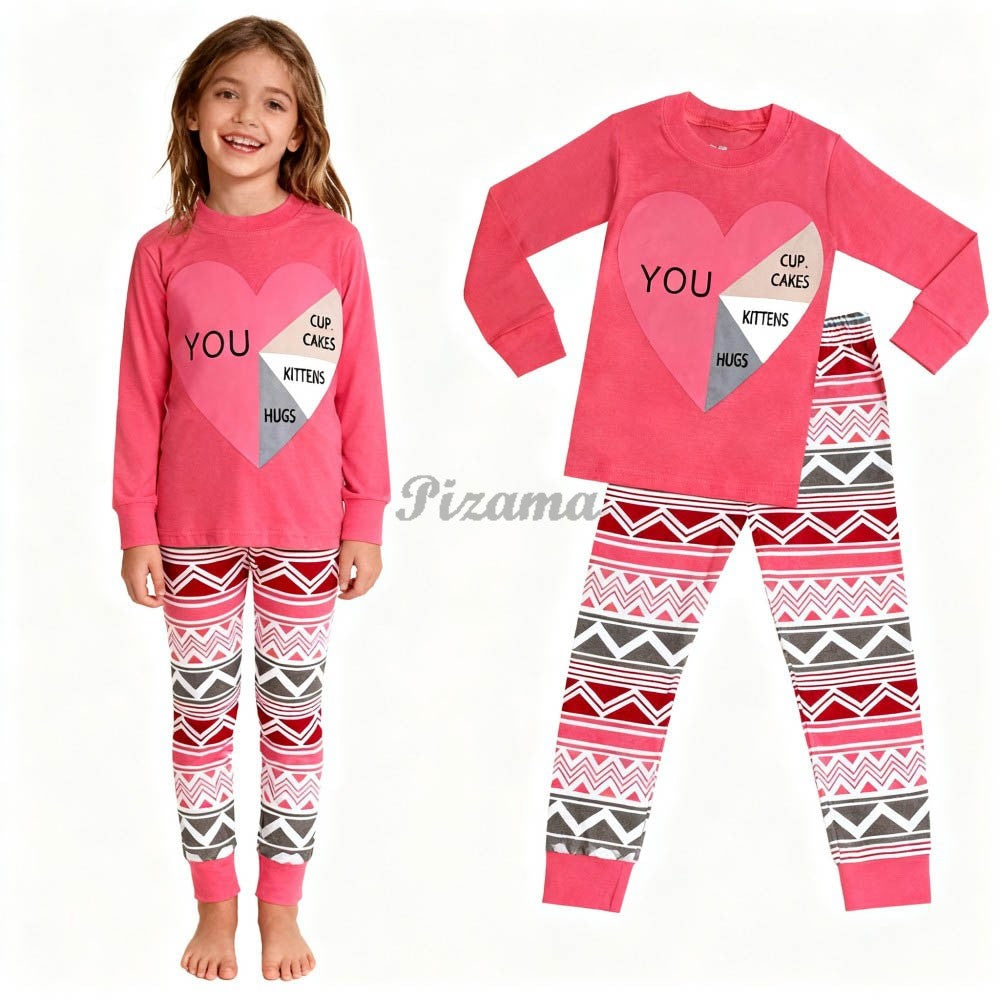 100 Cotton Girls Pajamas Sets Bunny Airplane Castle Animal Cartoon Kids Pyjamas Boys Pijamas Infantil Xmas Children Sleepwear