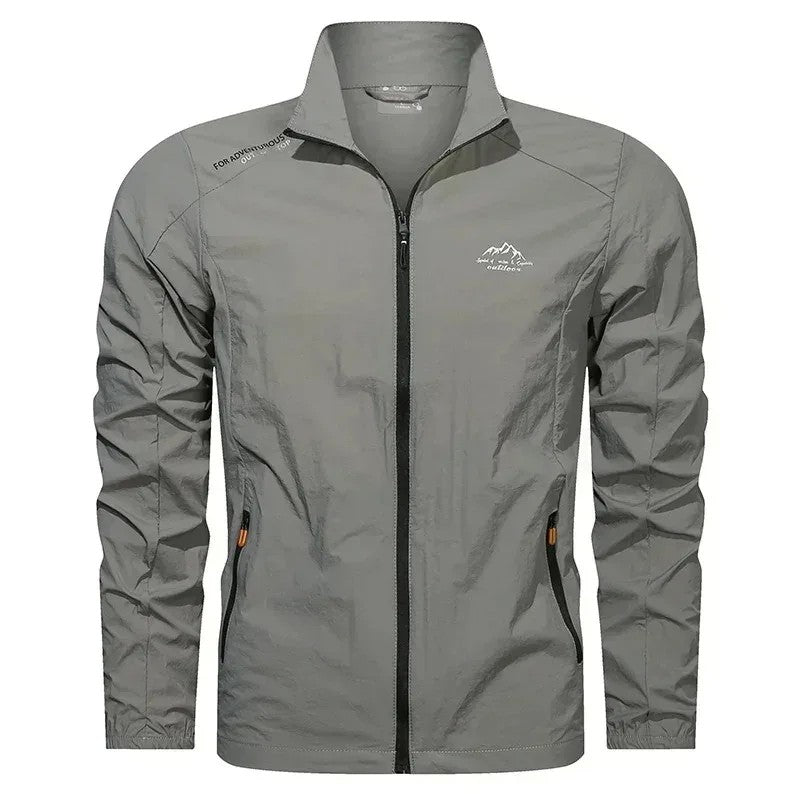 UPF100+ Men Summer Windbreaker Zip Pockets Uv Sun Protection Jackets Breathable Ultra-light Clothes Outdoor Skin Thin Coats Camp