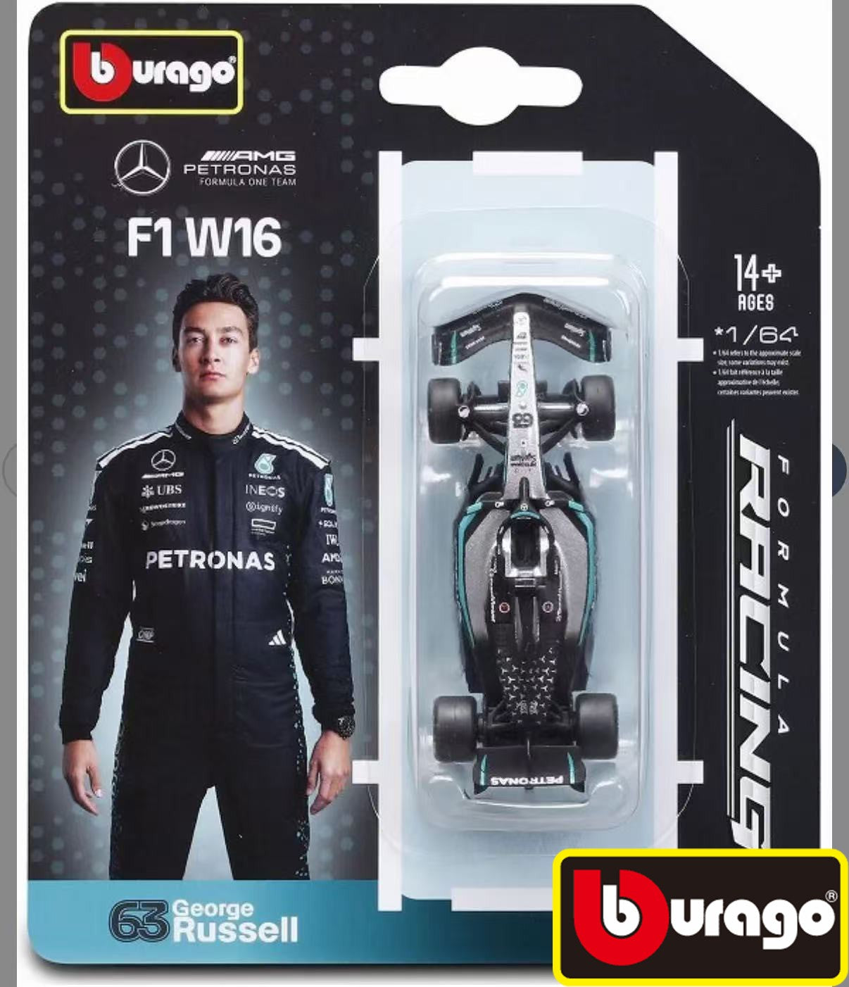 Bburago 1/64 2025 F1 SF-25 Leclerc-#16 Hamilton-#44 RB21 Verstappen-#1#22 MCL39#4#81 W16 Modelo em Liga Miniatura Diecast Brinquedo de Presente