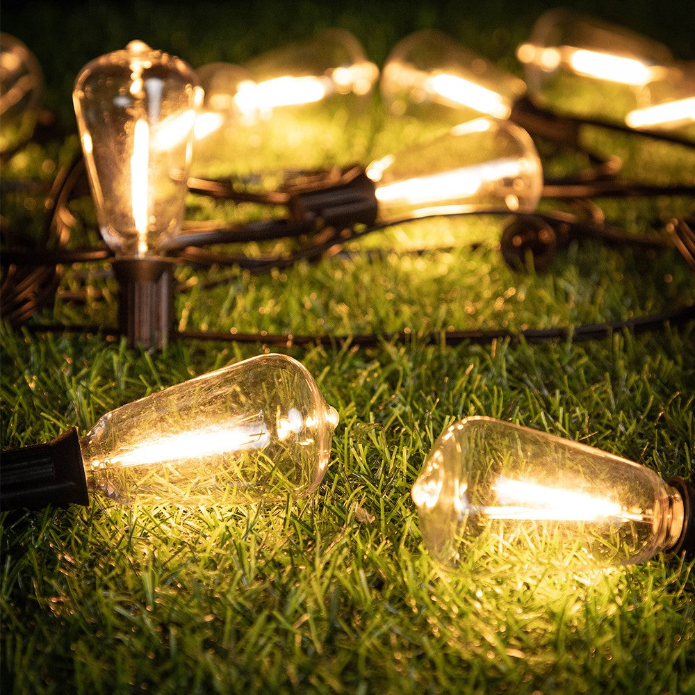Shatterproof ST38 Plastic Outdoor String Lights Waterproof LED Garden Light Garland Connectable Retro Festoon Decoration Light